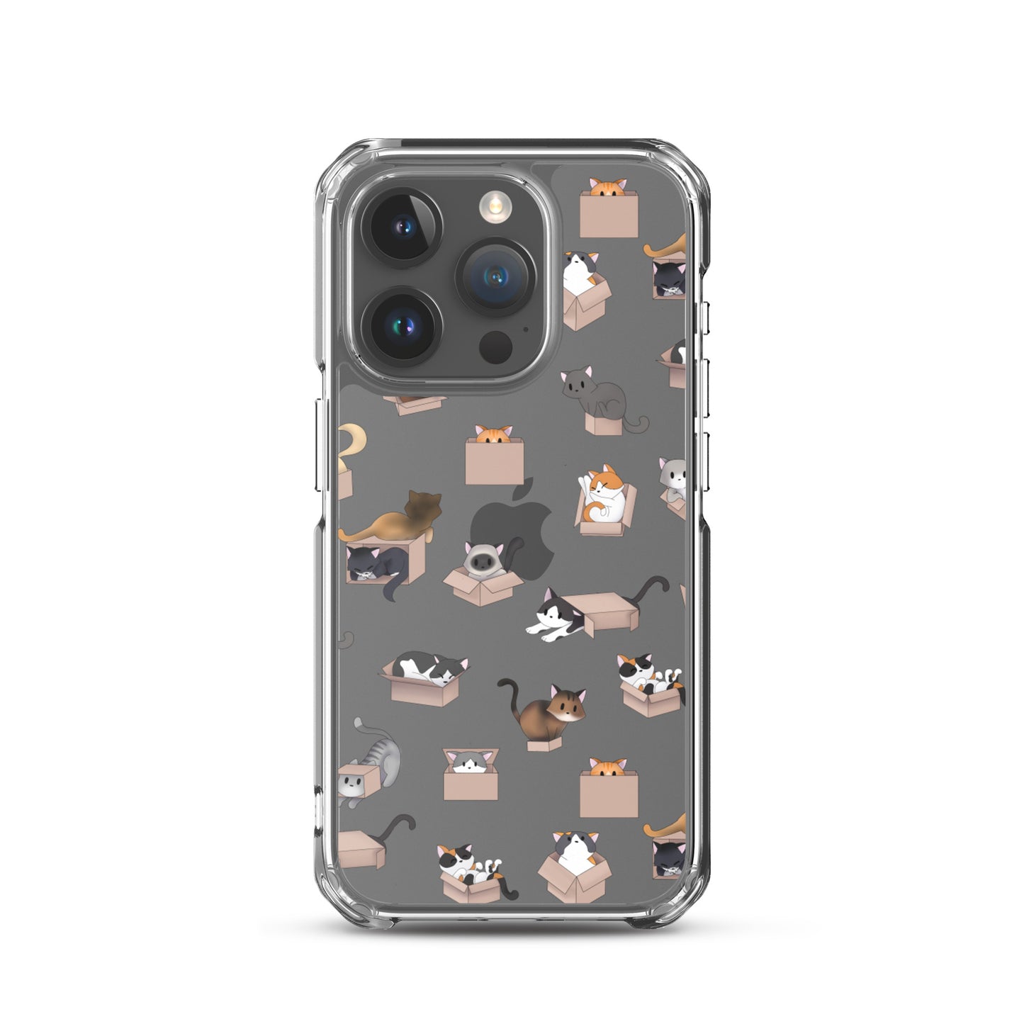 Kitty in a Box iPhone Clear Case