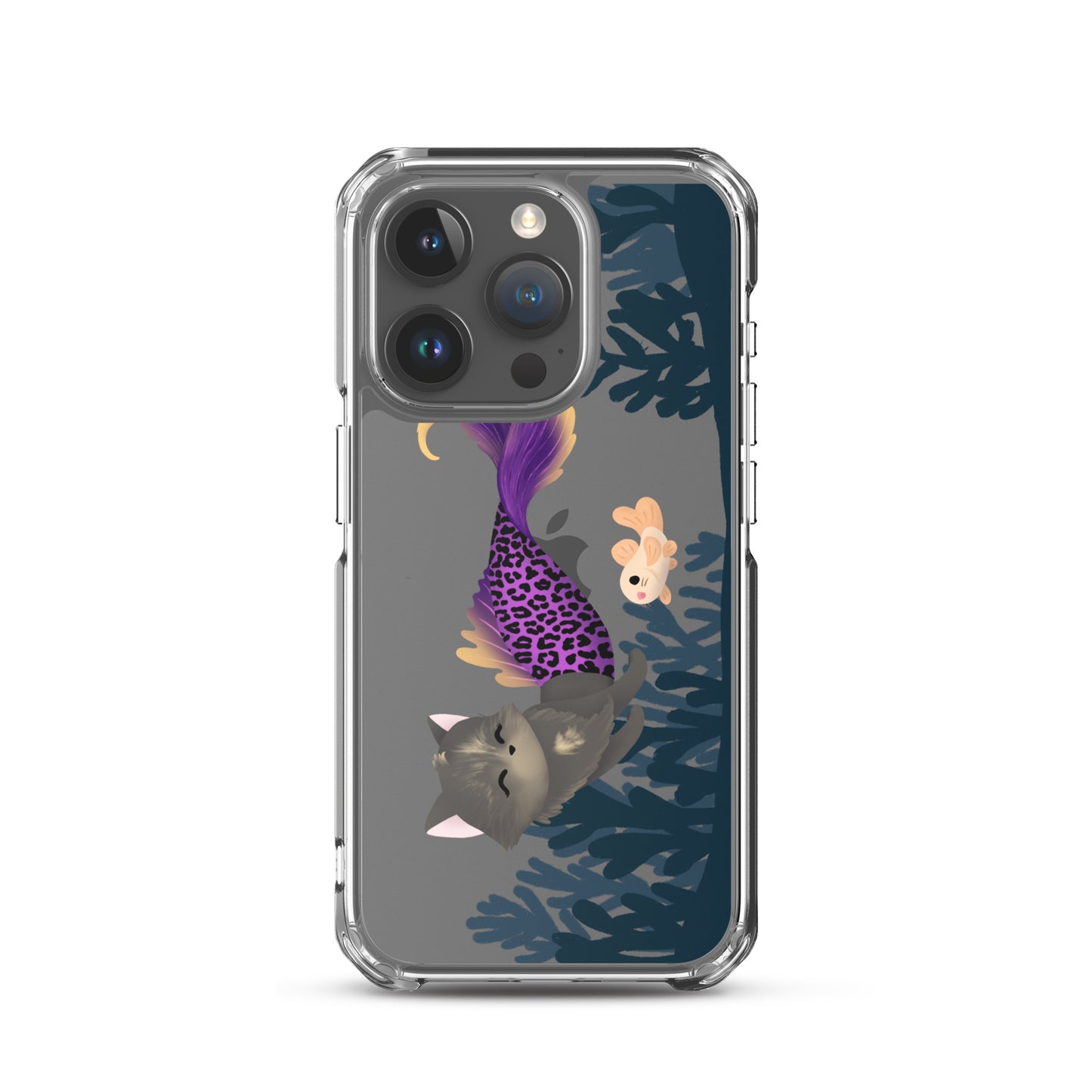 Purrmaid Scooty iPhone Clear Case