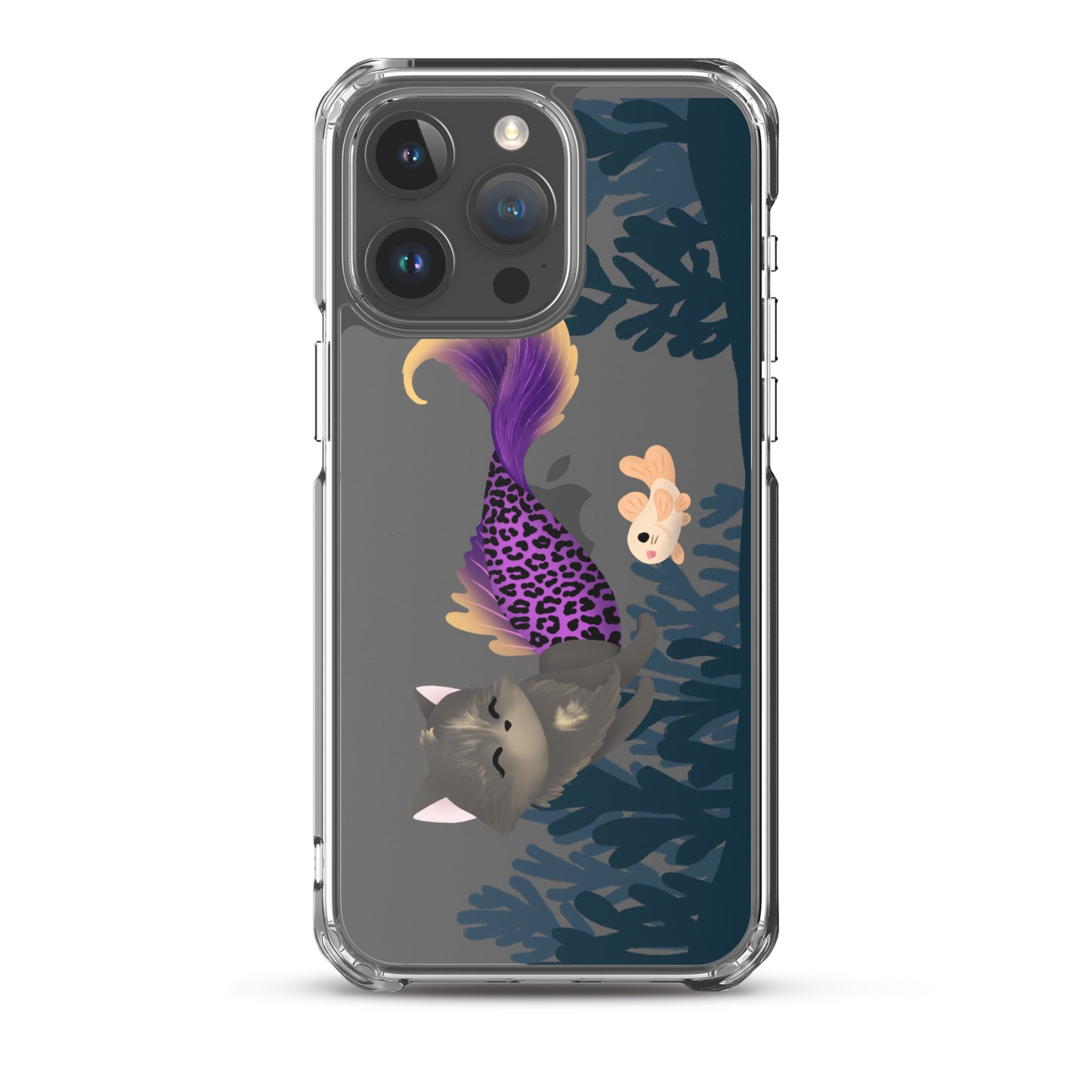 Purrmaid Scooty iPhone Clear Case