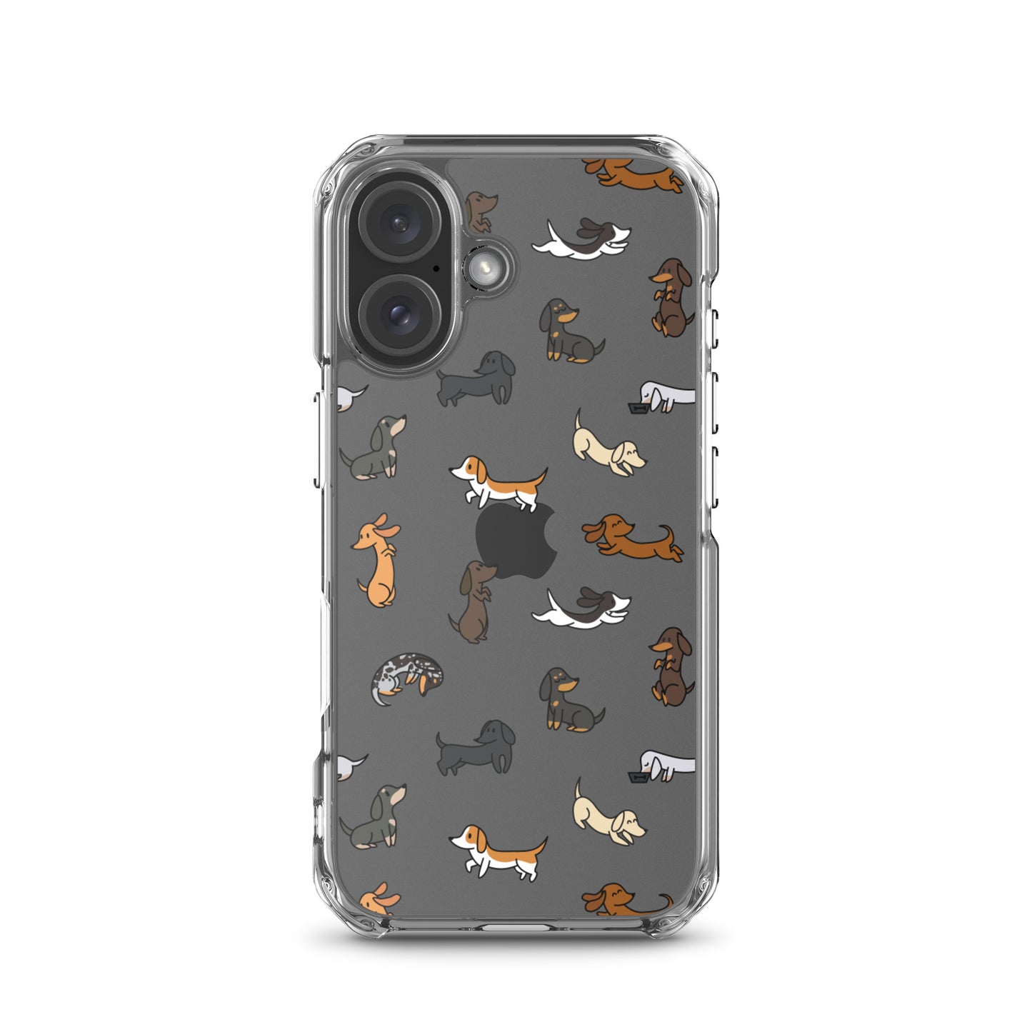 Dachshunds Patterned iPhone Clear Case