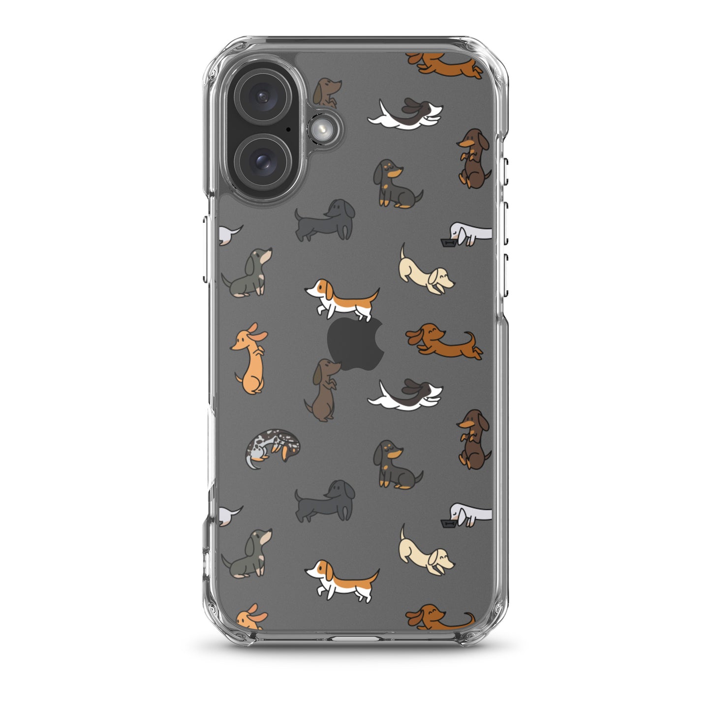 Dachshunds Patterned iPhone Clear Case