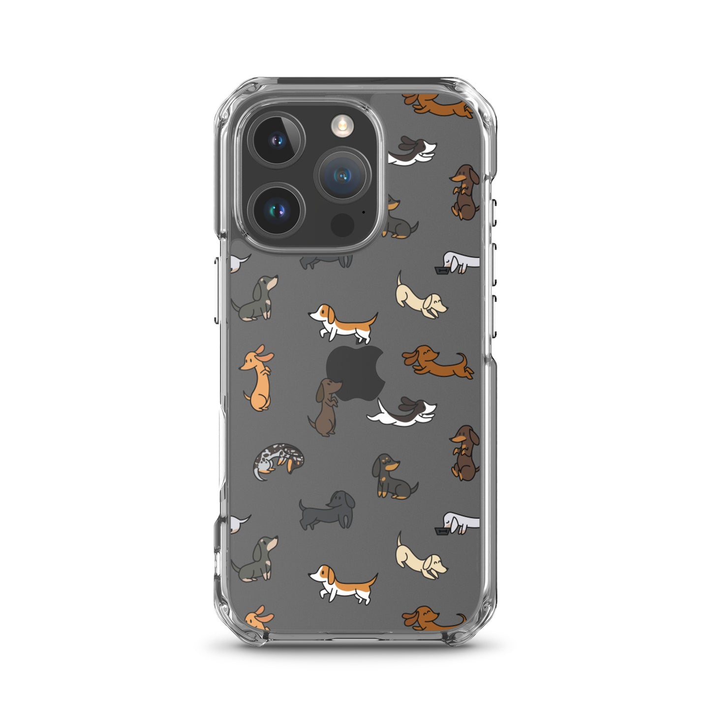 Dachshunds Patterned iPhone Clear Case