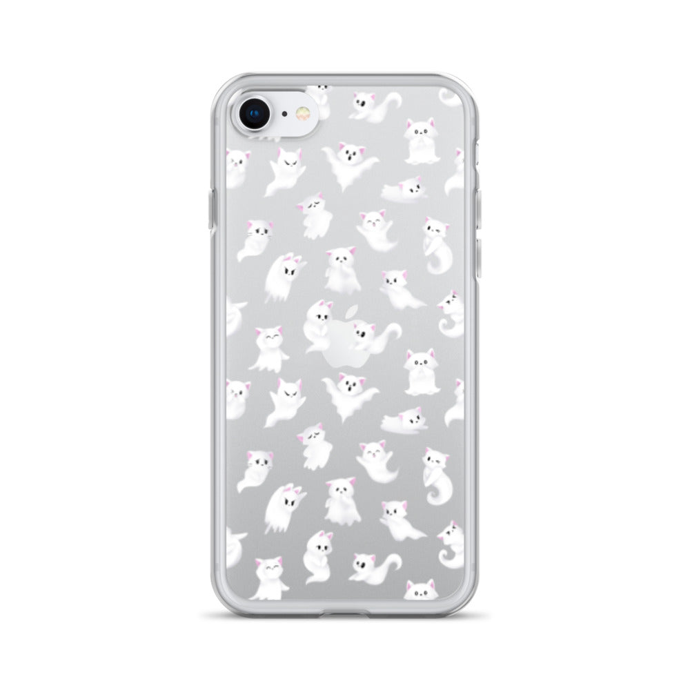 Ghost Kitties iPhone Clear Case