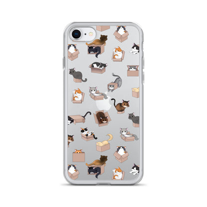 Kitty in a Box iPhone Clear Case