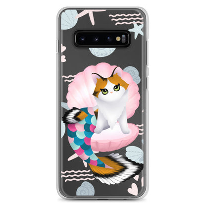 Purrmaid Paisley Clear Samsung Phone Case