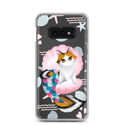 Purrmaid Paisley Clear Samsung Phone Case