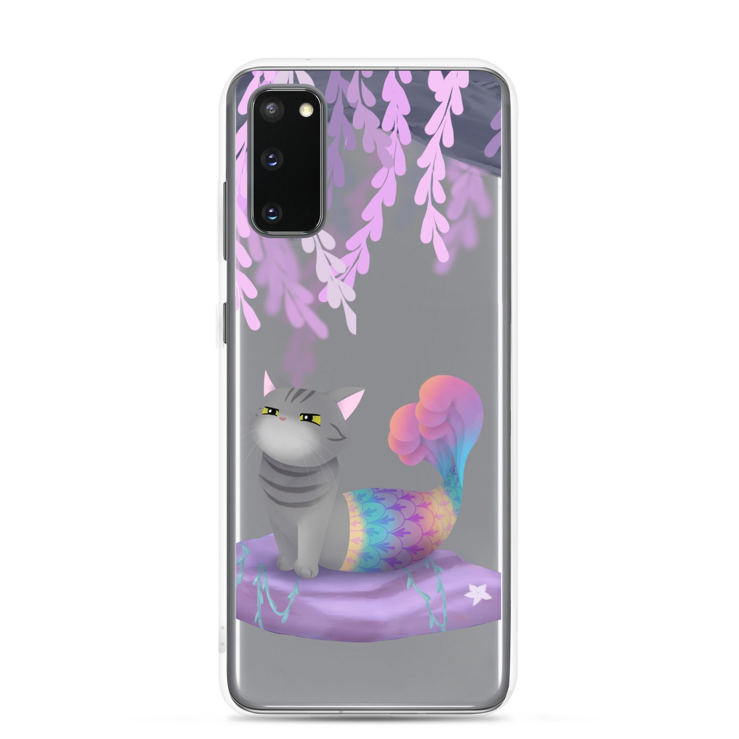 Purrmaid Dumpling Clear Samsung Phone Case