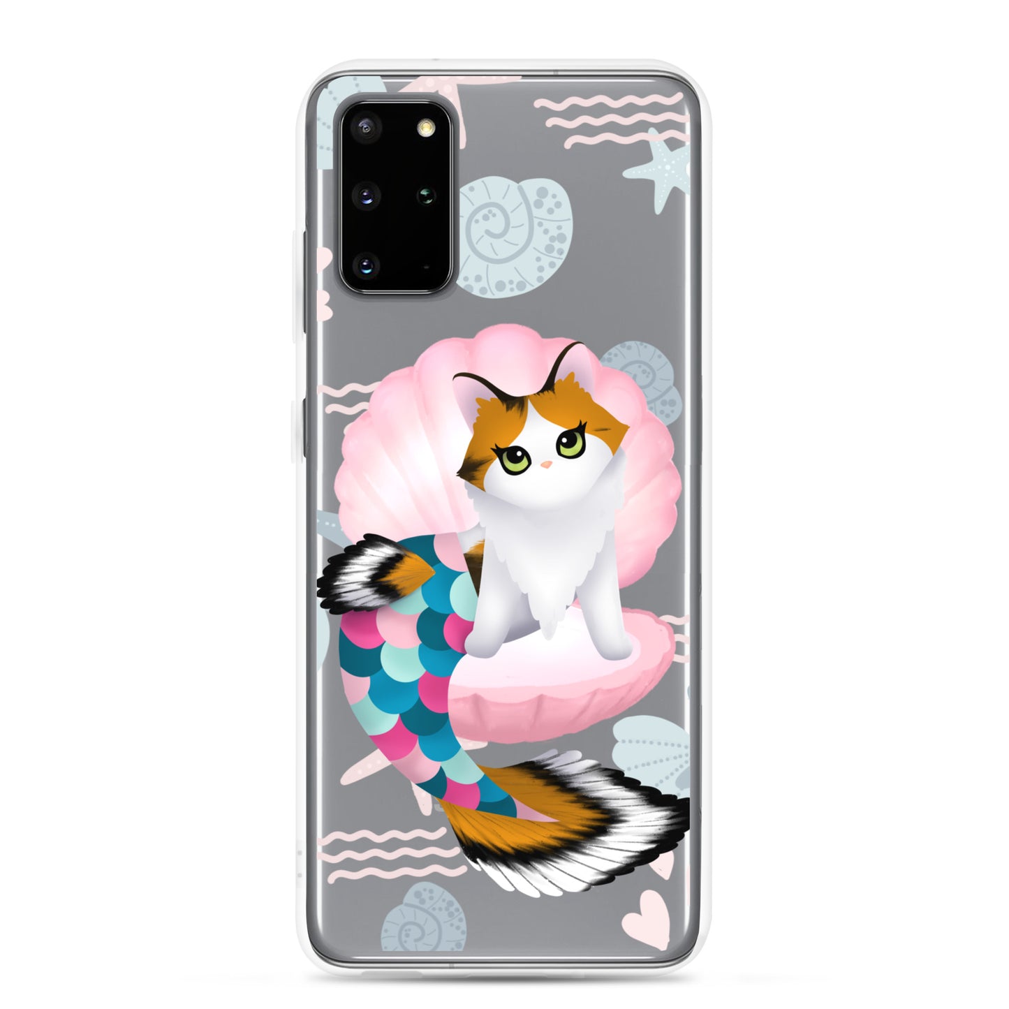 Purrmaid Paisley Clear Samsung Phone Case