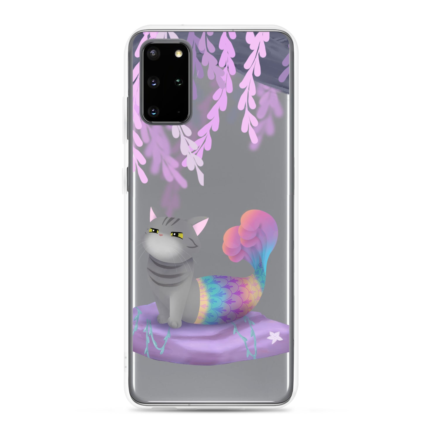 Purrmaid Dumpling Clear Samsung Phone Case