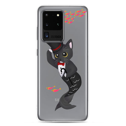 Purrman Dapper Dan Clear Samsung Phone Case