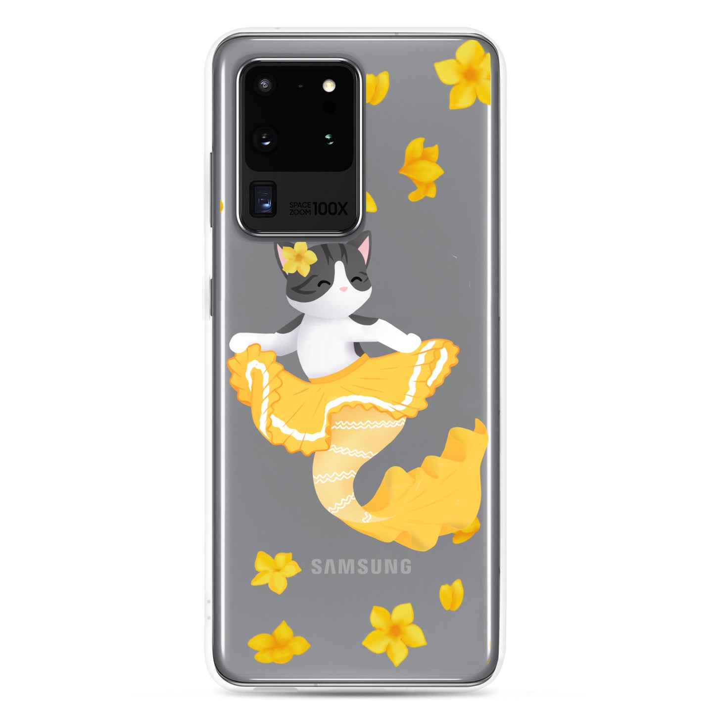 Purrmaid Scout Clear Samsung Phone Case