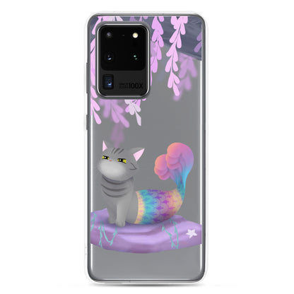 Purrmaid Dumpling Clear Samsung Phone Case