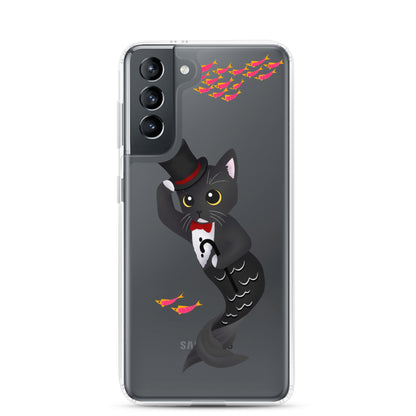 Purrman Dapper Dan Clear Samsung Phone Case