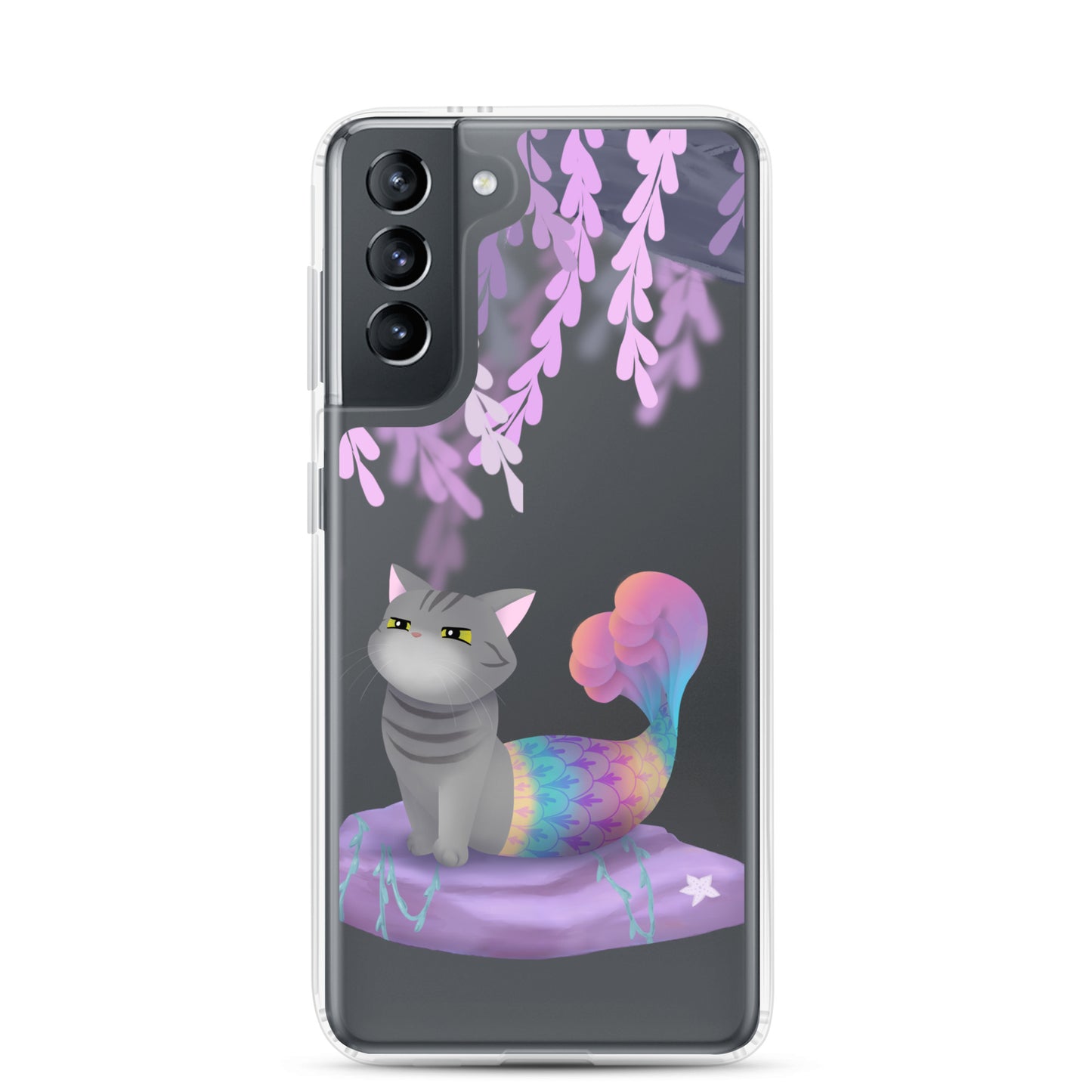 Purrmaid Dumpling Clear Samsung Phone Case