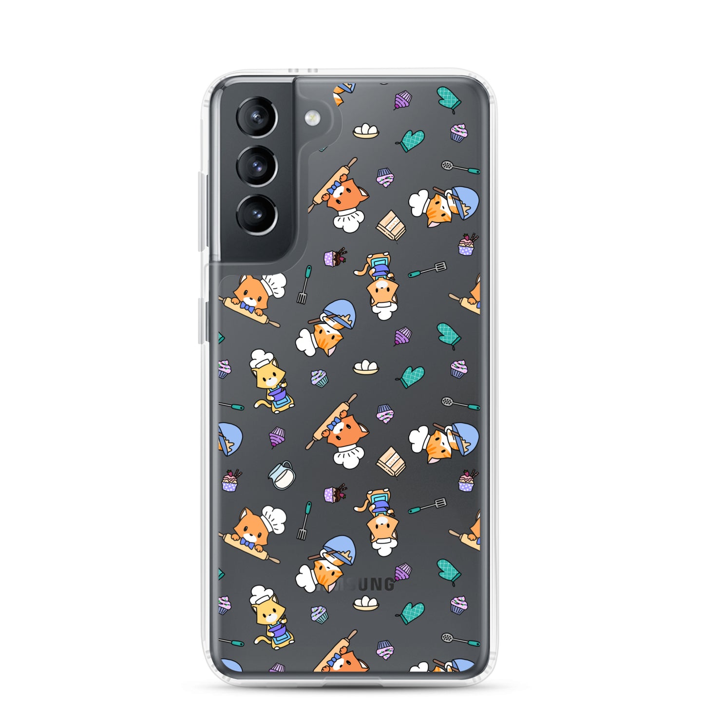 Chef Kitty Samsung Phone Clear Case