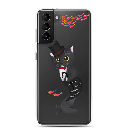 Purrman Dapper Dan Clear Samsung Phone Case