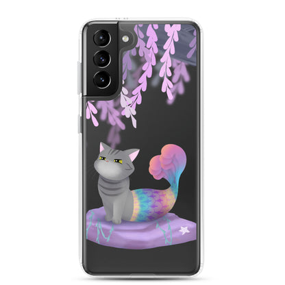 Purrmaid Dumpling Clear Samsung Phone Case