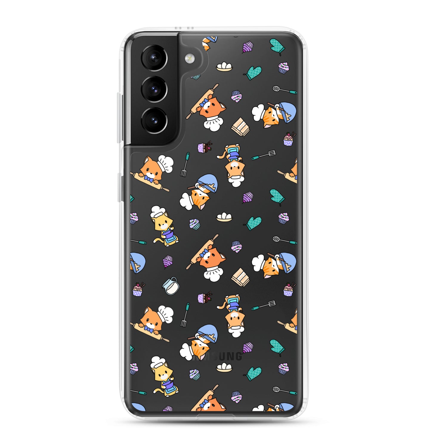 Chef Kitty Samsung Phone Clear Case