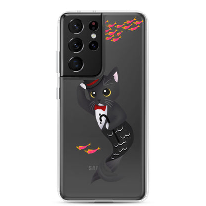 Purrman Dapper Dan Clear Samsung Phone Case