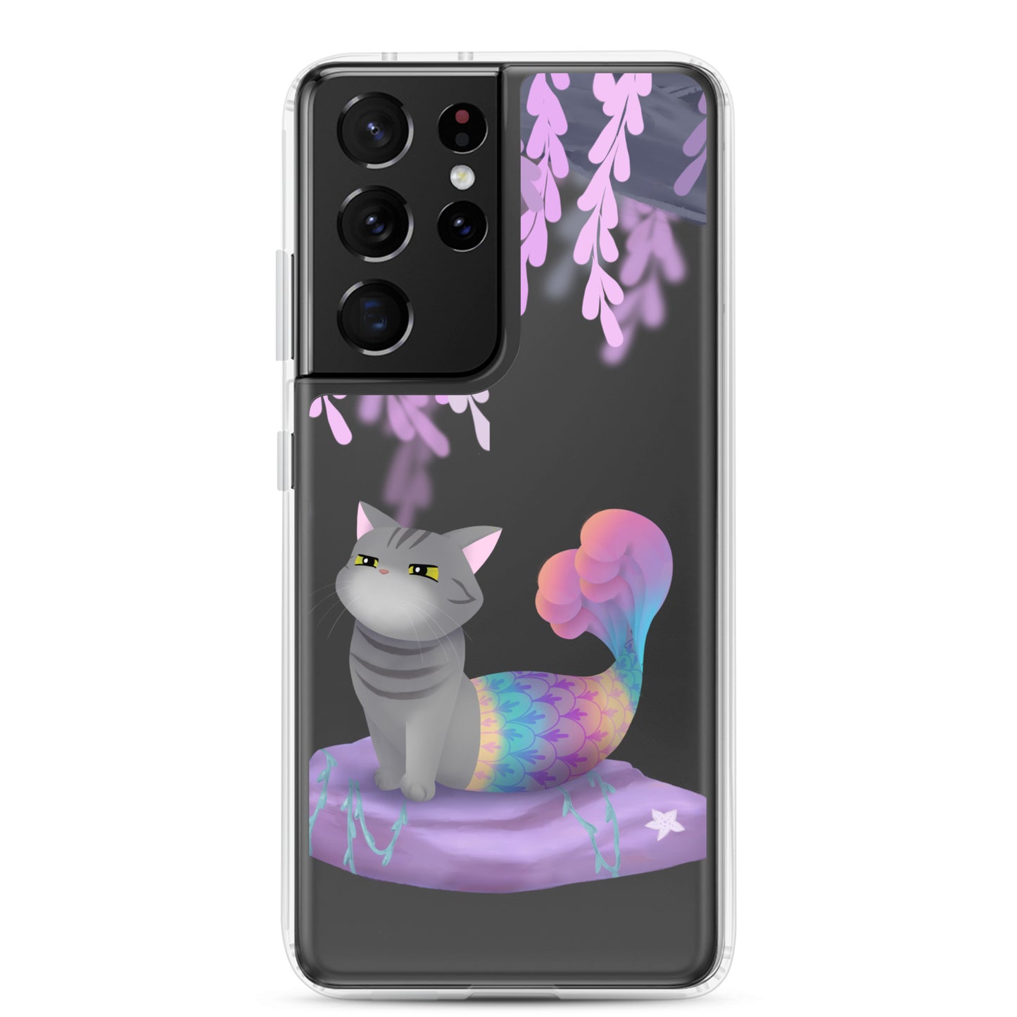 Purrmaid Dumpling Clear Samsung Phone Case