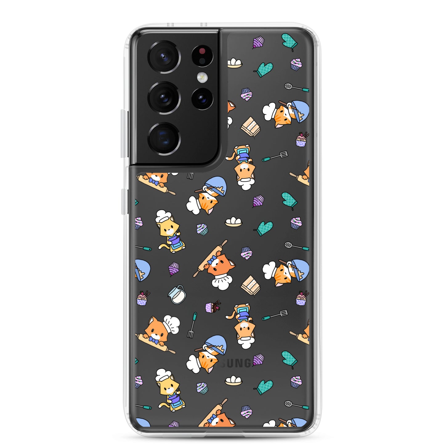 Chef Kitty Samsung Phone Clear Case