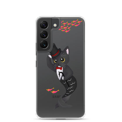 Purrman Dapper Dan Clear Samsung Phone Case