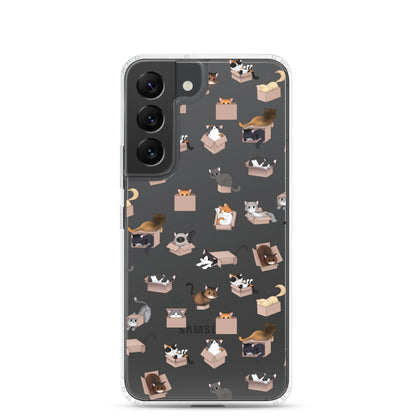 Kitty in a Box Clear Samsung Phone Case