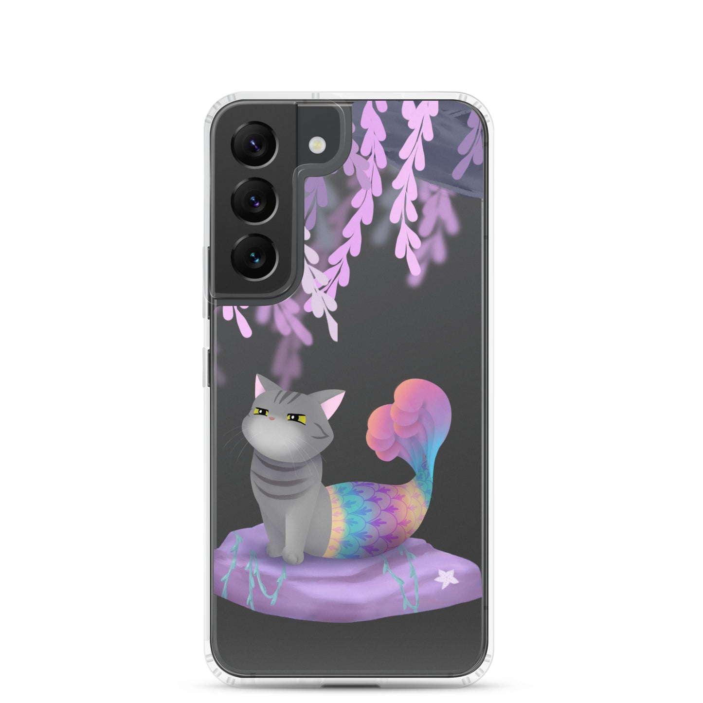 Purrmaid Dumpling Clear Samsung Phone Case