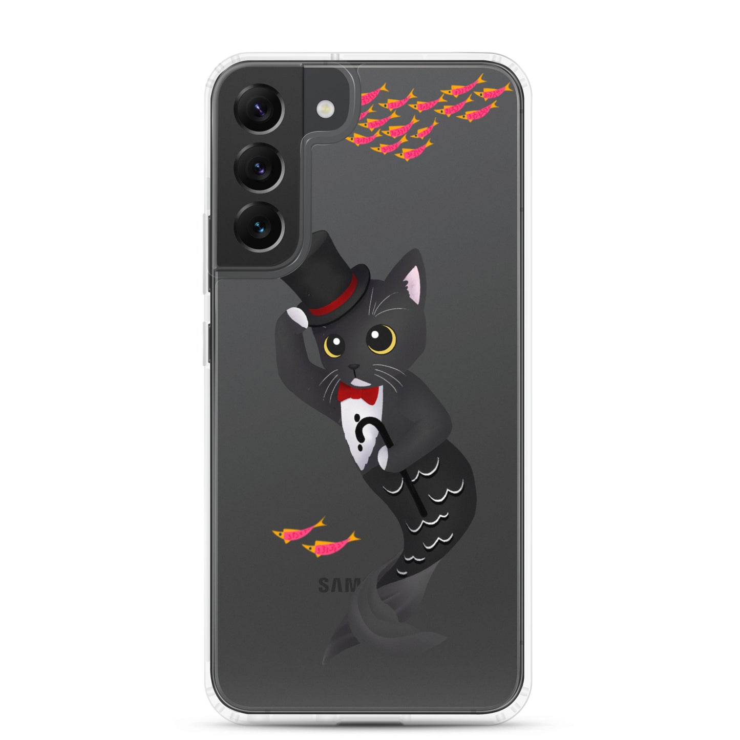 Purrman Dapper Dan Clear Samsung Phone Case