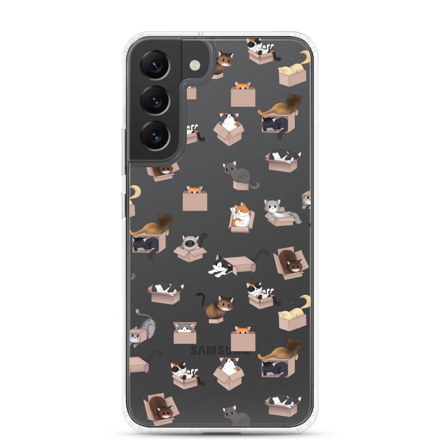 Kitty in a Box Clear Samsung Phone Case