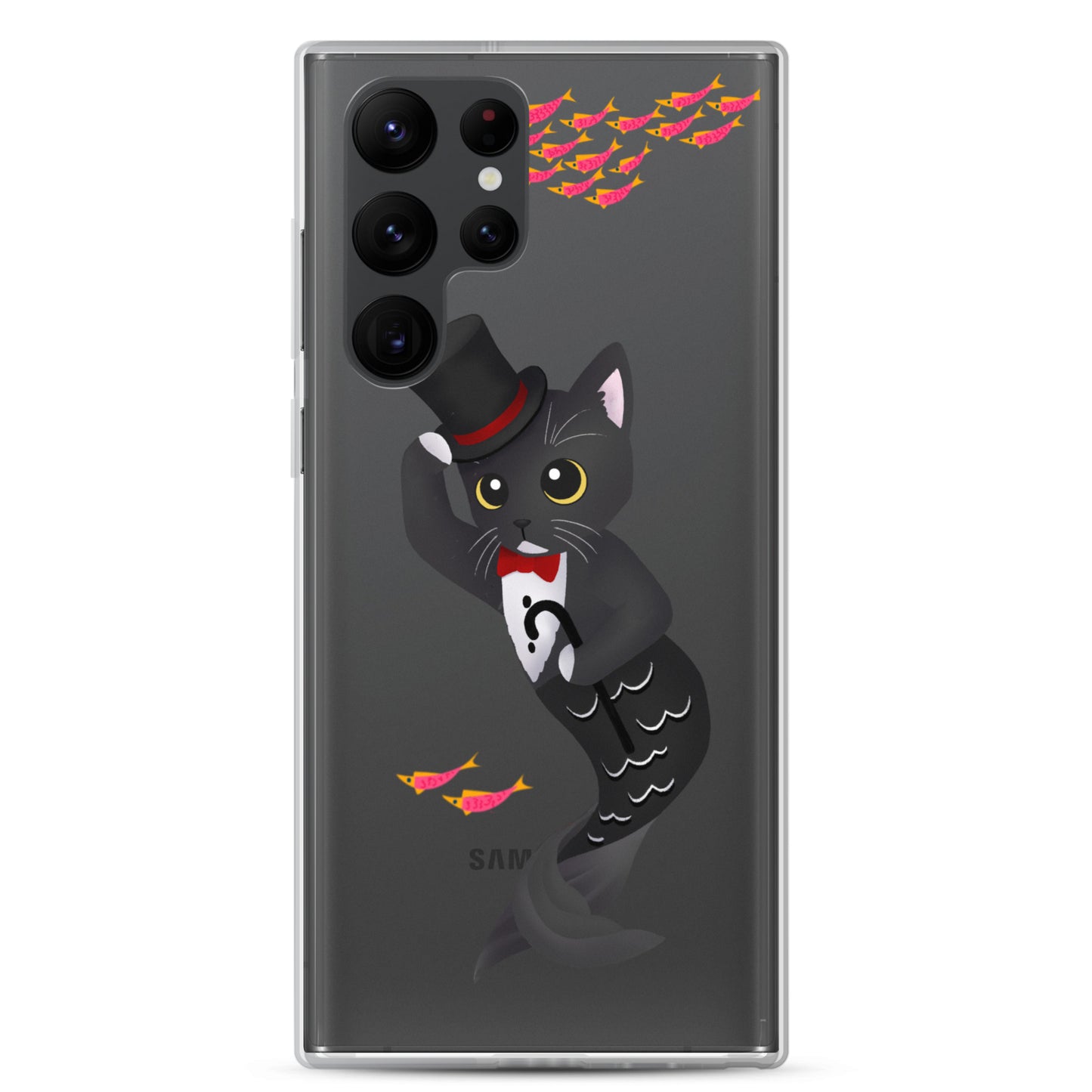 Purrman Dapper Dan Clear Samsung Phone Case