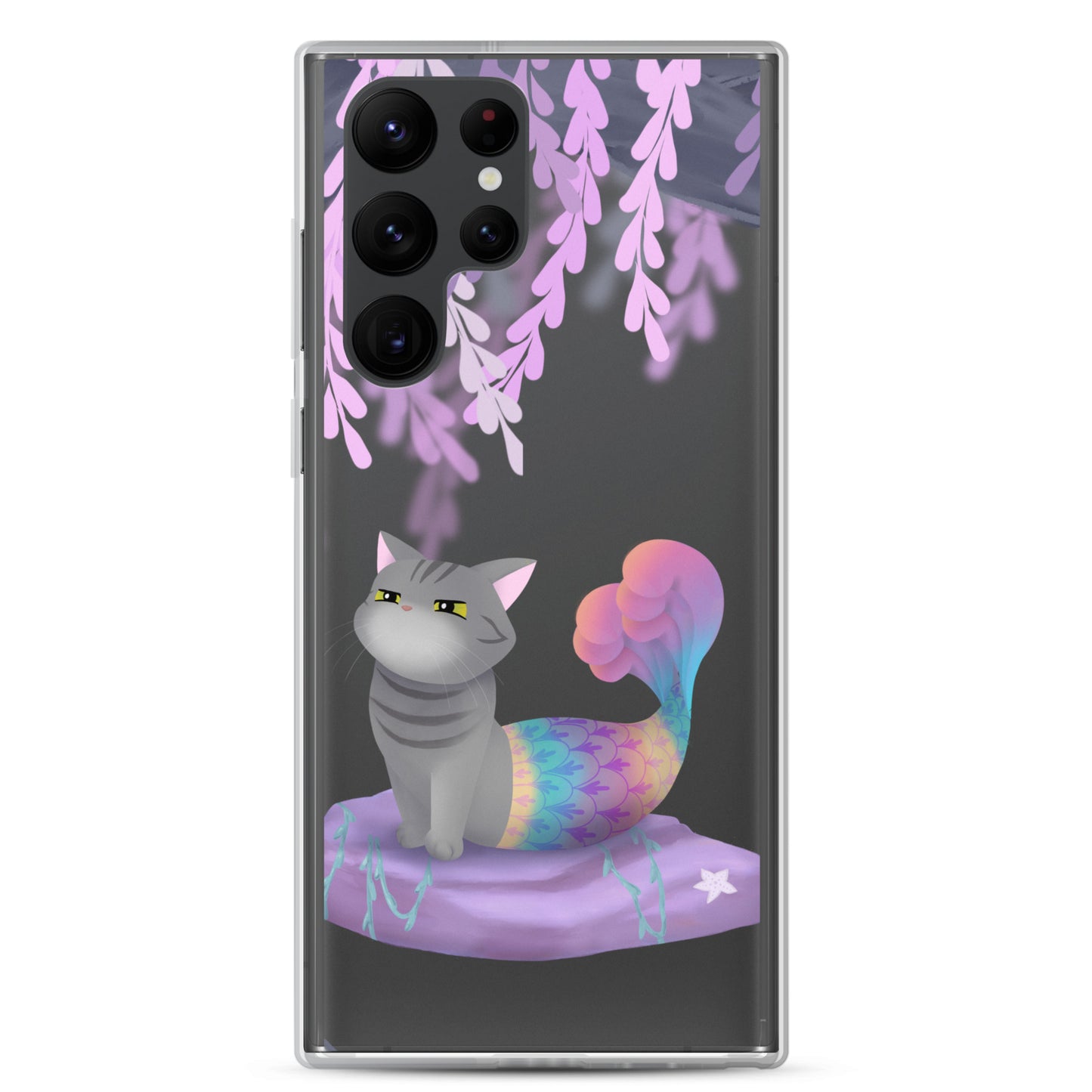 Purrmaid Dumpling Clear Samsung Phone Case