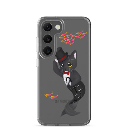 Purrman Dapper Dan Clear Samsung Phone Case