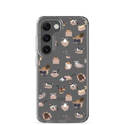 Kitty in a Box Clear Samsung Phone Case