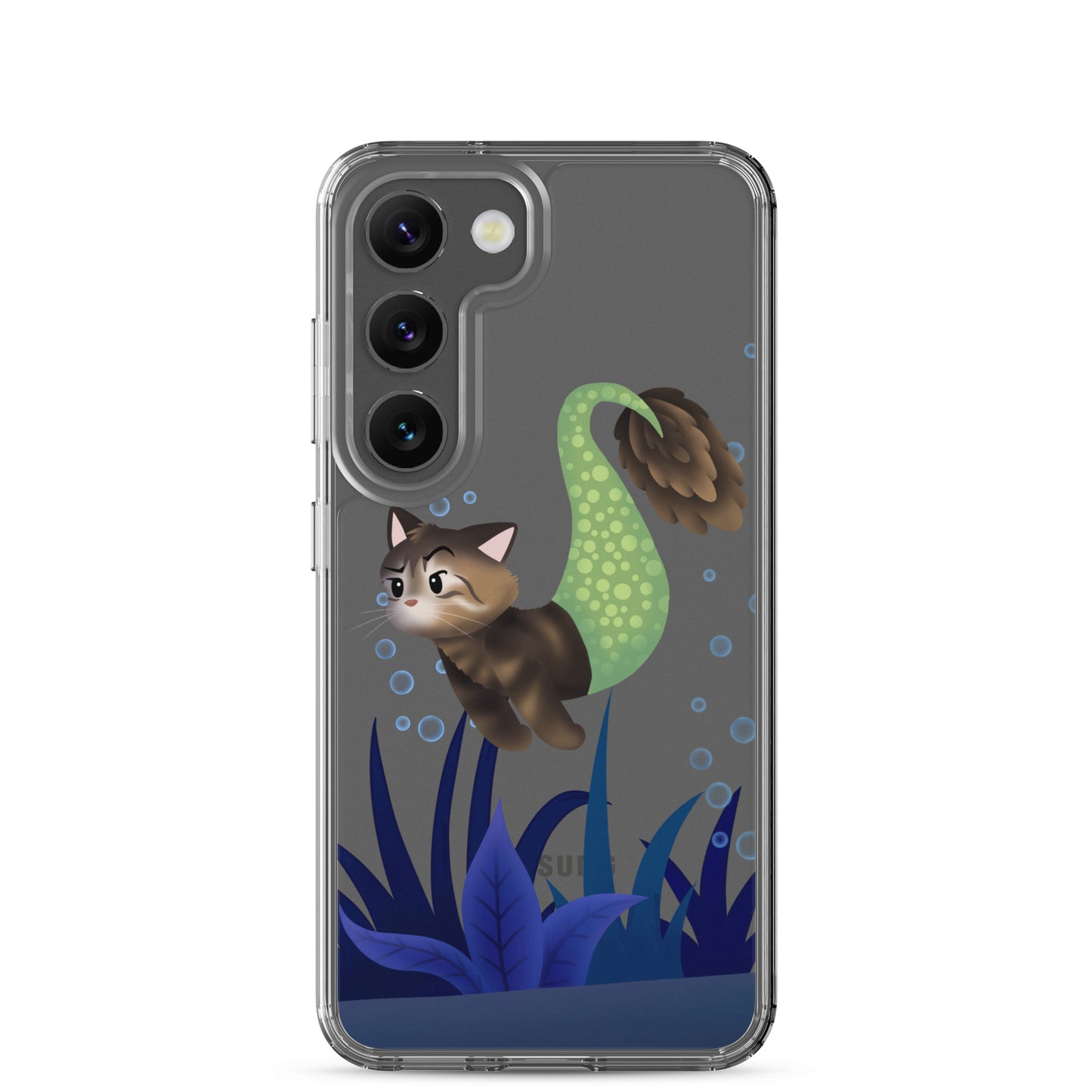 Purrmaid Merida Clear Samsung Phone Case