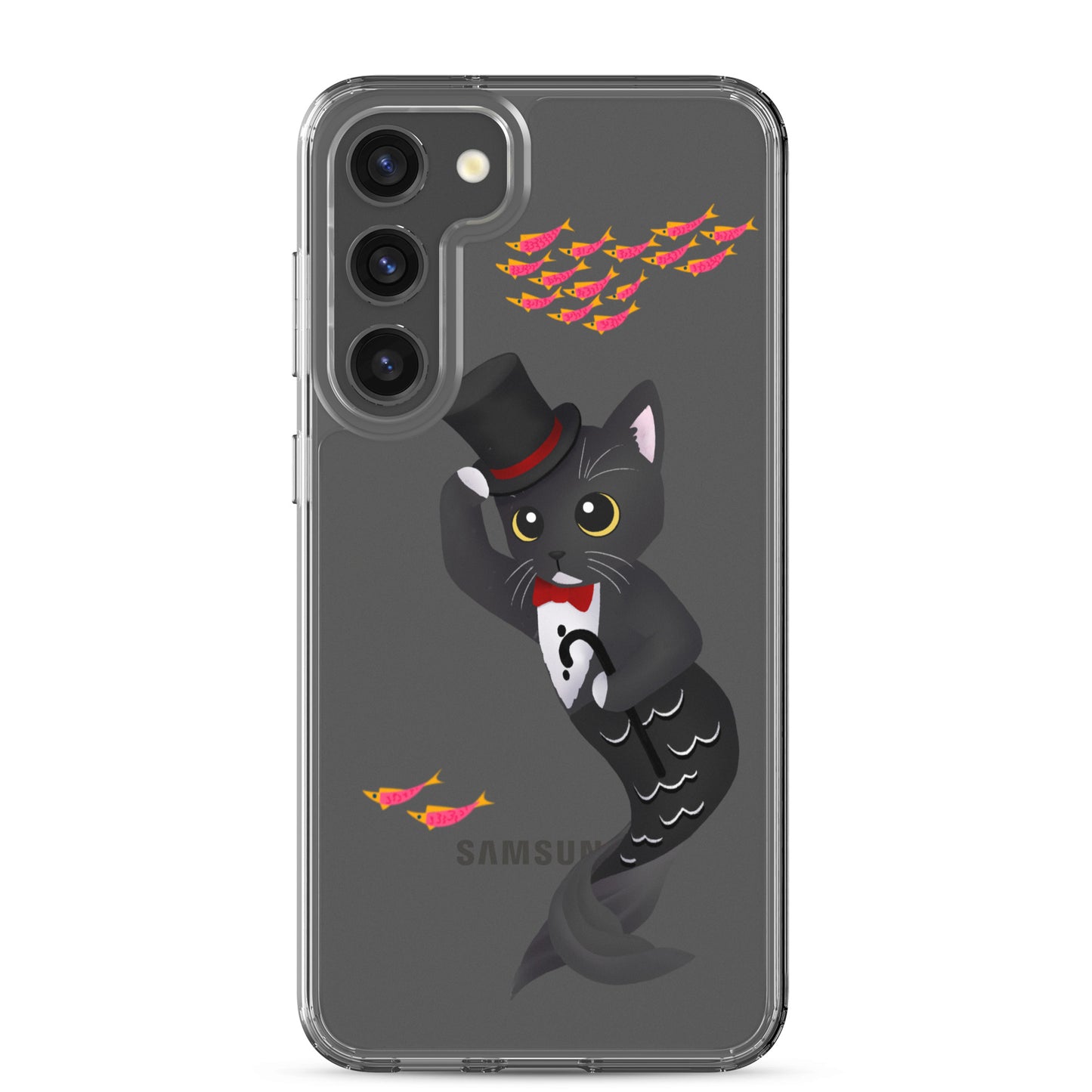 Purrman Dapper Dan Clear Samsung Phone Case