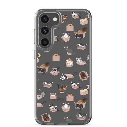 Kitty in a Box Clear Samsung Phone Case