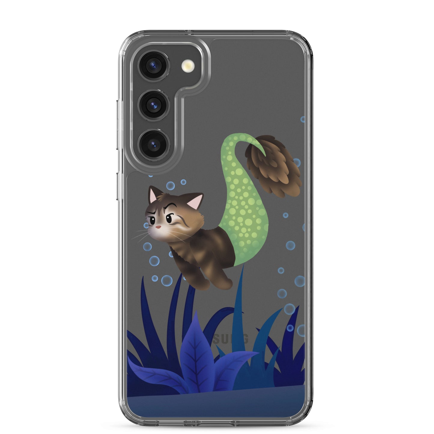 Purrmaid Merida Clear Samsung Phone Case