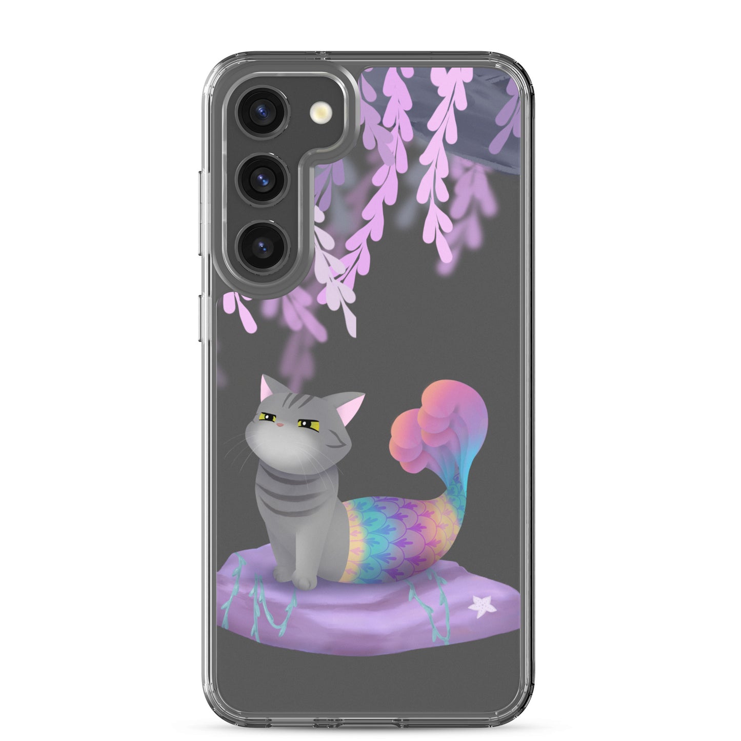 Purrmaid Dumpling Clear Samsung Phone Case