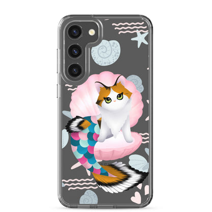 Purrmaid Paisley Clear Samsung Phone Case