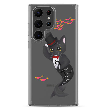 Purrman Dapper Dan Clear Samsung Phone Case