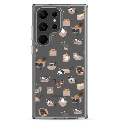 Kitty in a Box Clear Samsung Phone Case