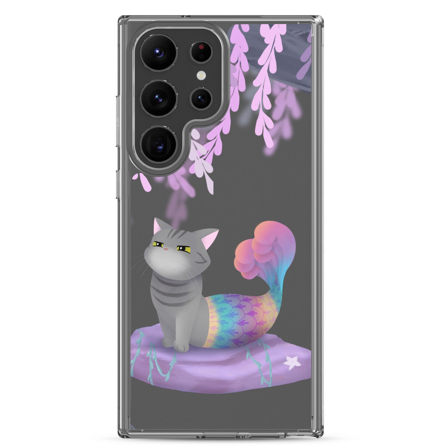 Purrmaid Dumpling Clear Samsung Phone Case