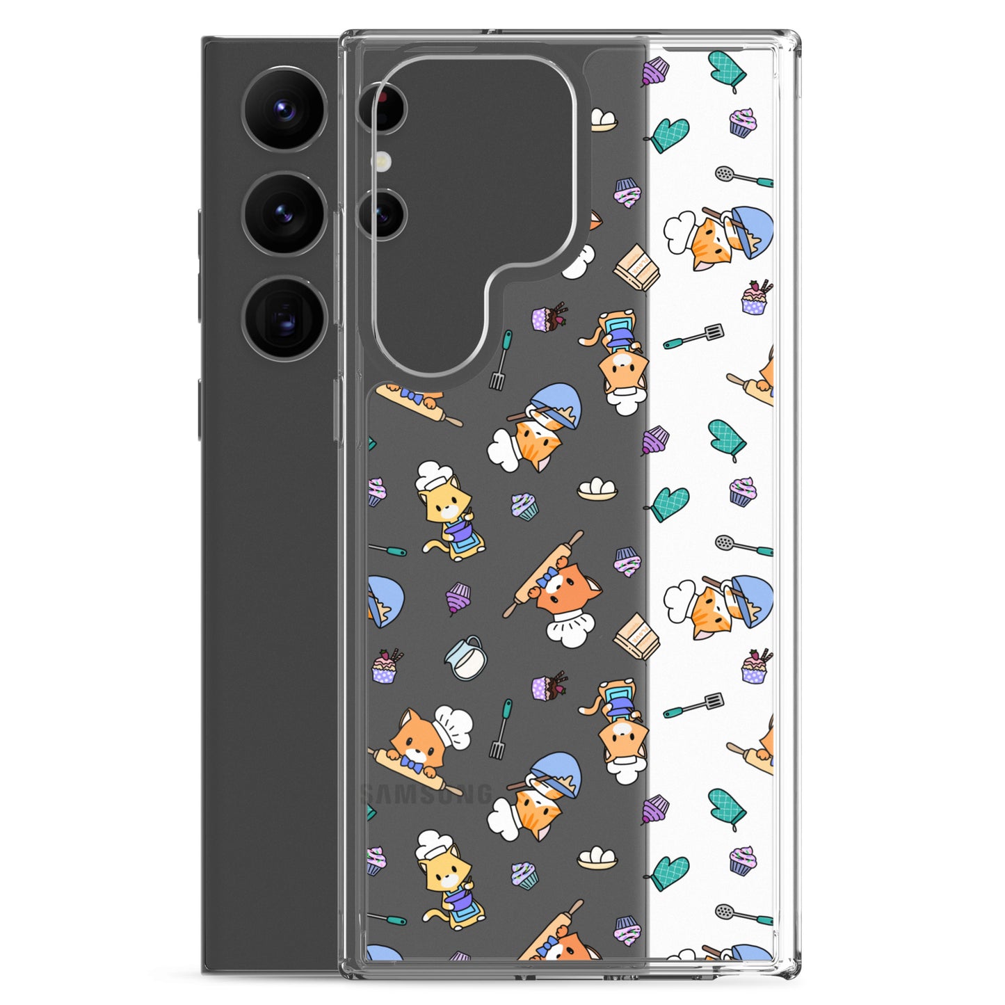 Chef Kitty Samsung Phone Clear Case