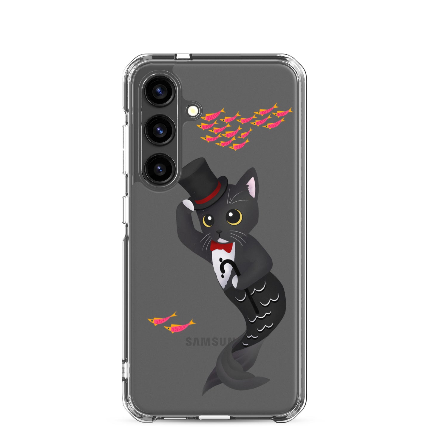 Purrman Dapper Dan Clear Samsung Phone Case