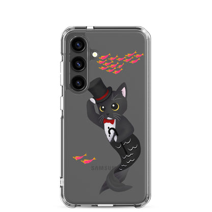 Purrman Dapper Dan Clear Samsung Phone Case