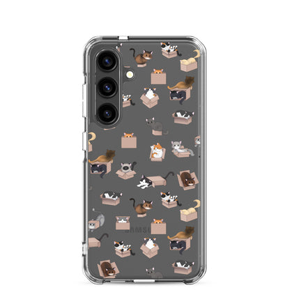 Kitty in a Box Clear Samsung Phone Case