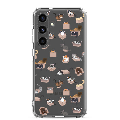 Kitty in a Box Clear Samsung Phone Case