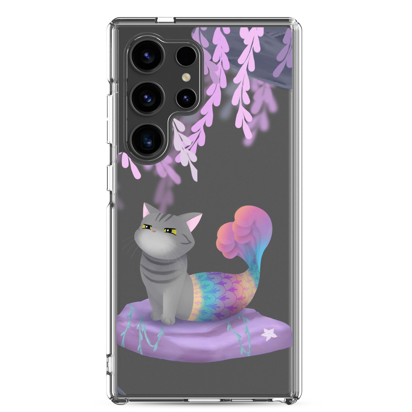 Purrmaid Dumpling Clear Samsung Phone Case