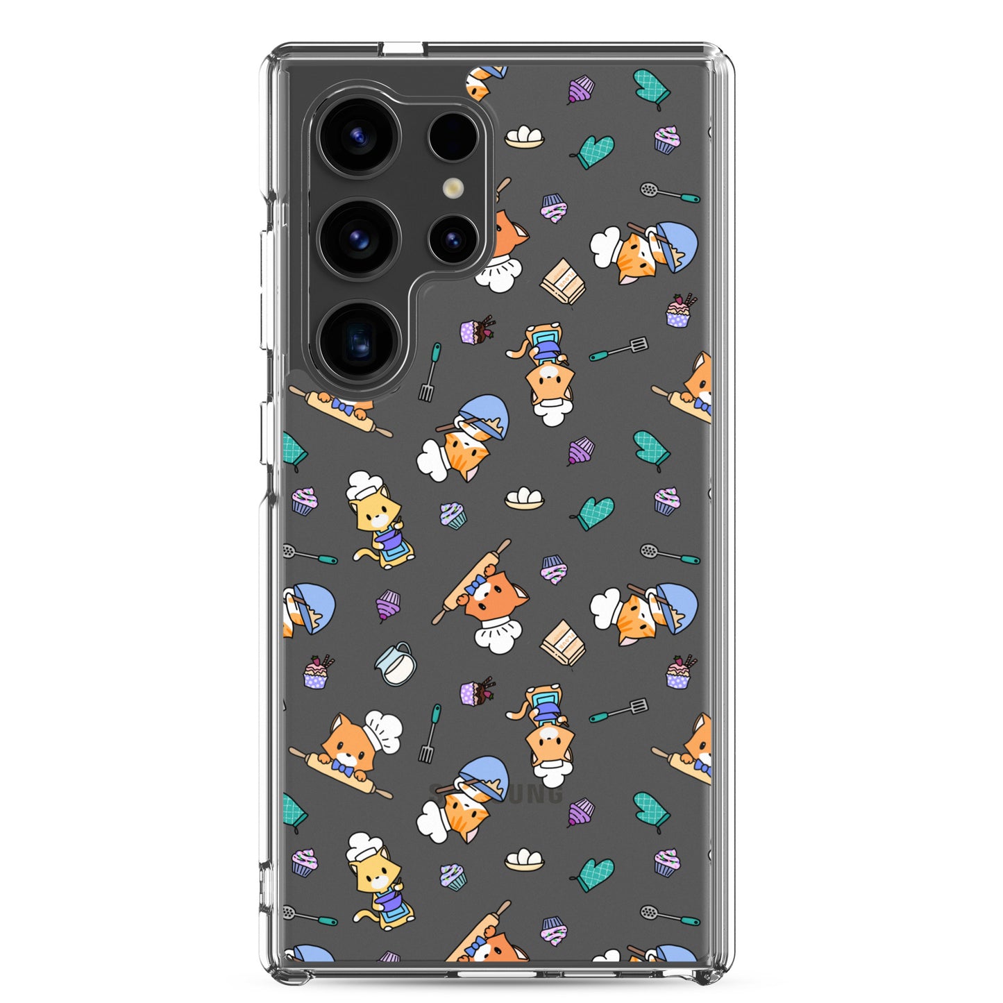 Chef Kitty Samsung Phone Clear Case